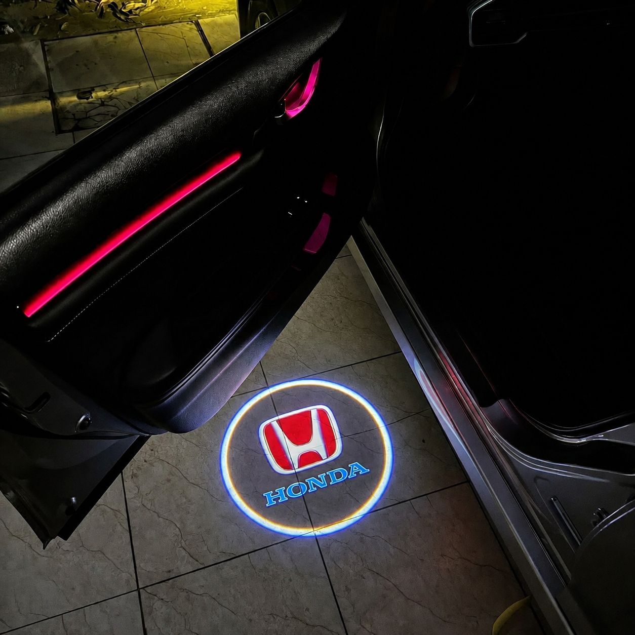 Honda Door Logo Light 🚘✨